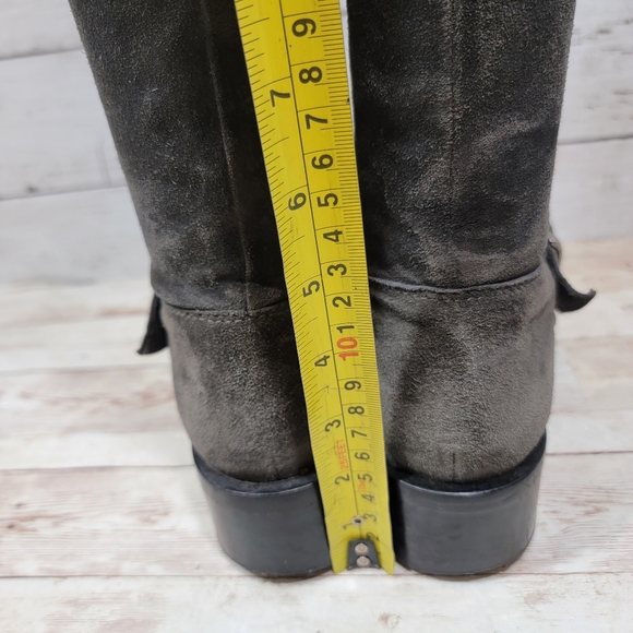 Bettye Muller grey suede tall boots - Picture 9 of 13